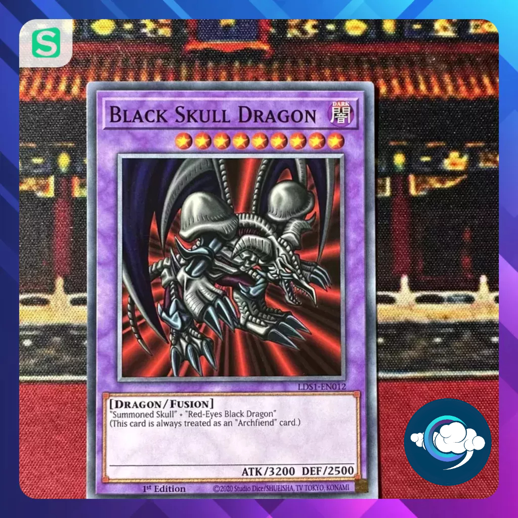 การ์ด Yugioh (UK) - LDS1-EN012; มังกรกะโหลกดํา