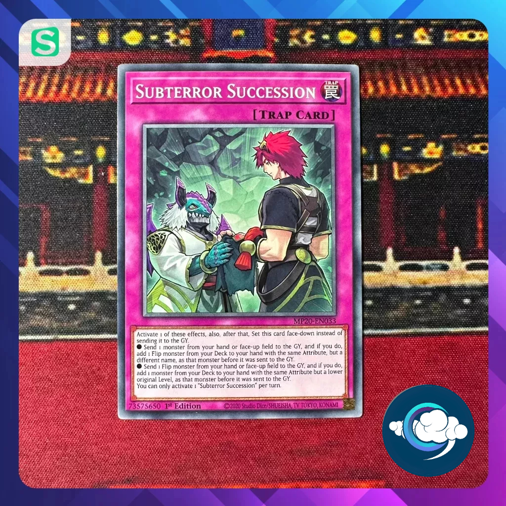 การ์ด Yugioh! (UK) Mp20-en033; Subterror Succession; ทั่วไป