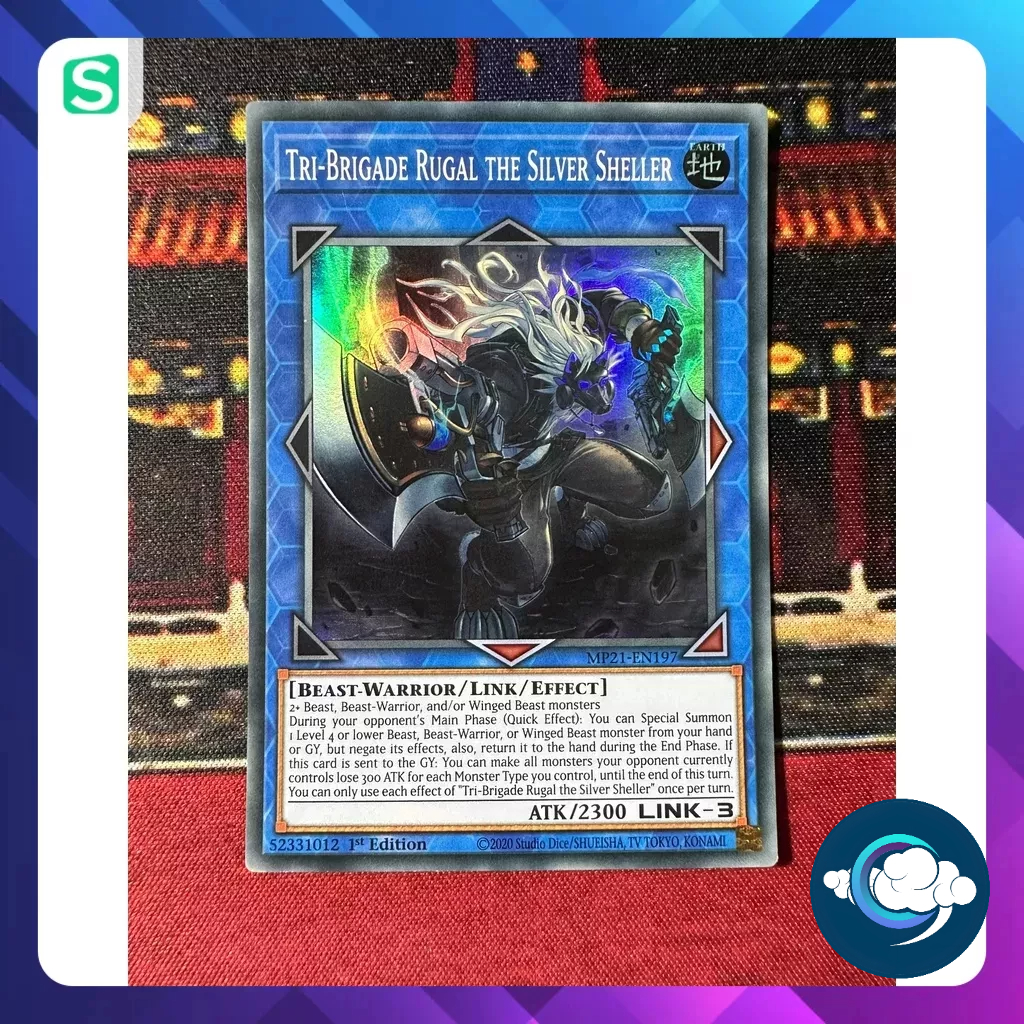 ยูกิโอ! การ์ด (UK) - MP21-EN197; Tri-Brigade Rugal the Silver Sheller; หายากมาก