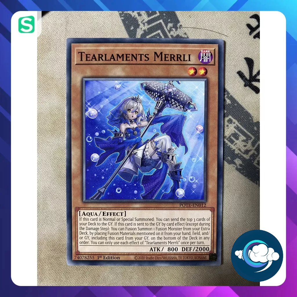 การ์ด Yugioh (UK) - POTE-EN012 - Tearlaments Merrli - Common - รุ่นที่ 1