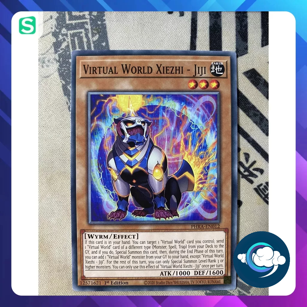การ์ด Yugioh (UK) - PHRA-EN012- Virtual World Xiezhi - Jiji- ทั่วไป