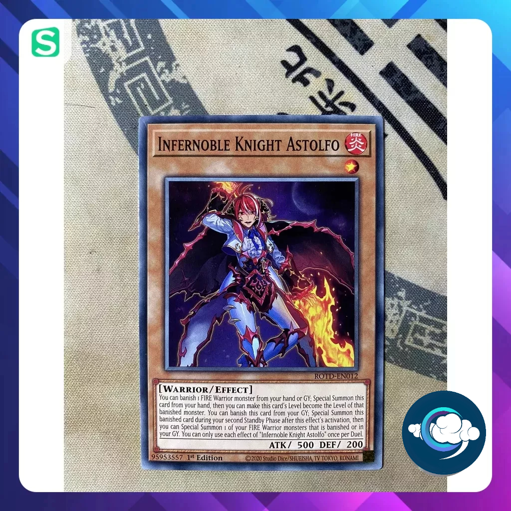 การ์ด Yugioh (UK) - : ROTD-EN012; Infernoble Knight Astolfo; ทั่วไป