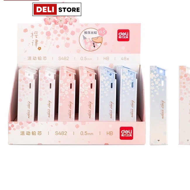 Deli HB Pencil Nib Nib 0.5 มม. 0.7 มม. เครื่องเขียน สํานักงานนักเรียน