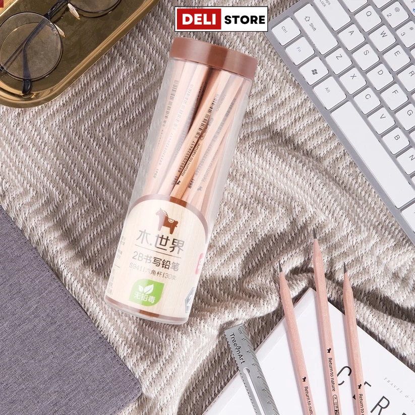 Deli ดินสอไม้ HB 2B S9081 S9071 อุปกรณ์การเรียน เครื่องเขียน S907