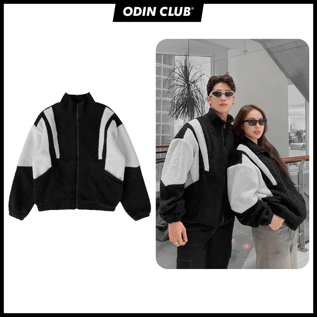 เสื้อแจ็คเก็ตผ้าฟลีซ Tanzi ODIN CLUB เสื้อแจ็คเก็ตทรงหลวมสําหรับผู้ชายและผู้หญิง แบรนด์ท้องถิ่น ODIN CLUB