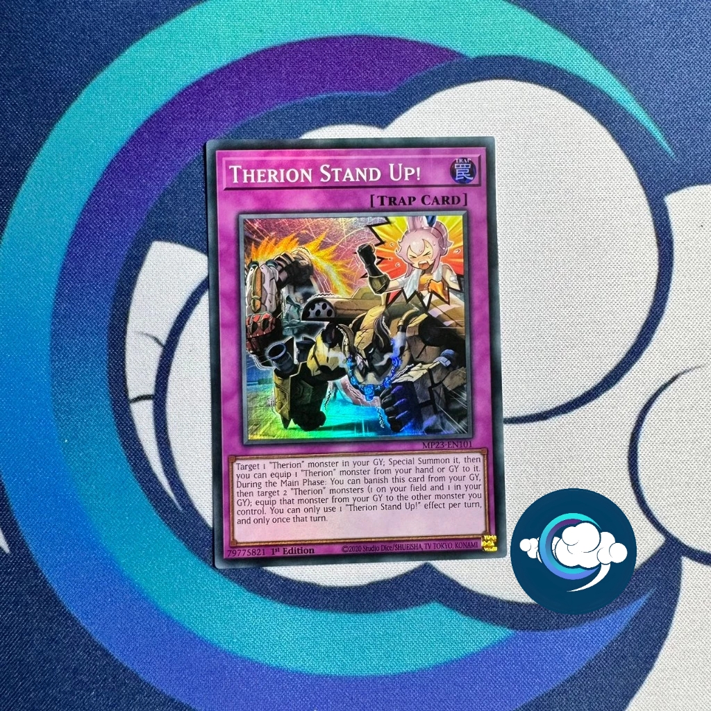 การ์ด Yugioh MP23-EN101; Therion Stand Up!; สุด ๆ หายาก (สหราชอาณาจักร)