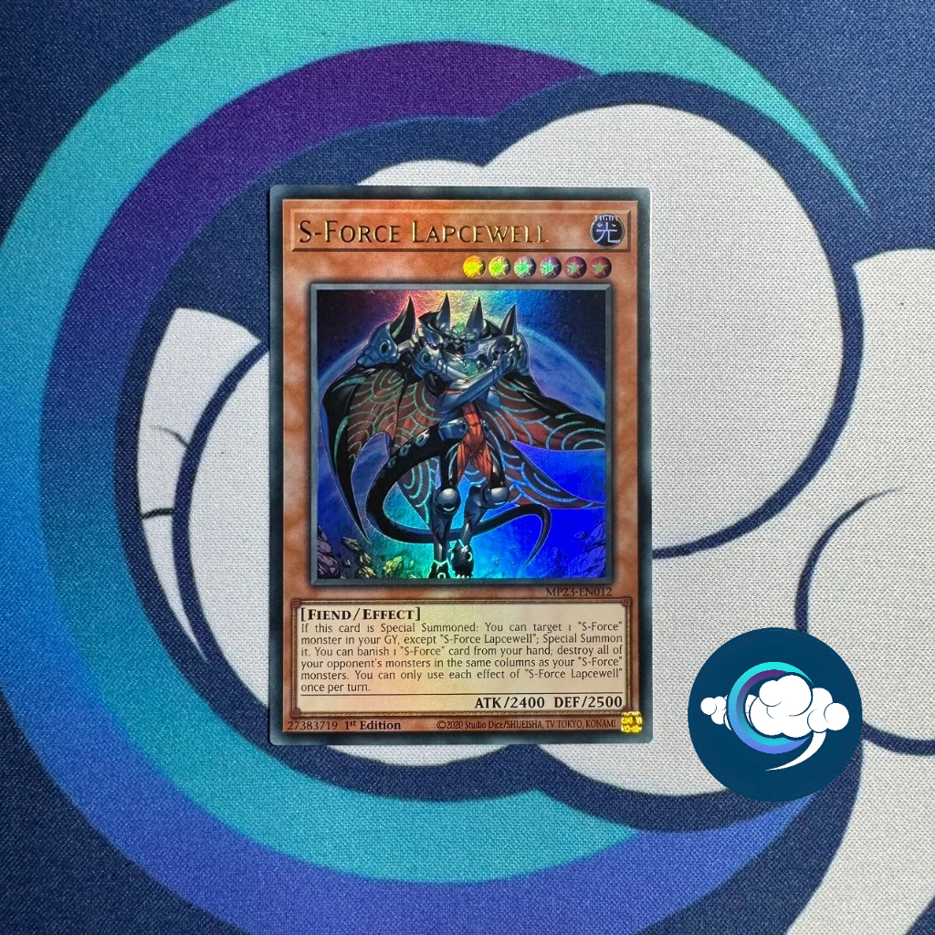 การ์ด Yugioh MP23-EN012; S-Force Lapcewell; หายากมาก (UK)