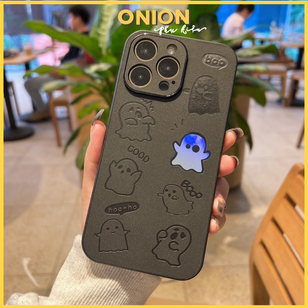 เคสหนัง Ghost สําหรับ iPhone Xsmax 11 12 13 14 Pro Promax