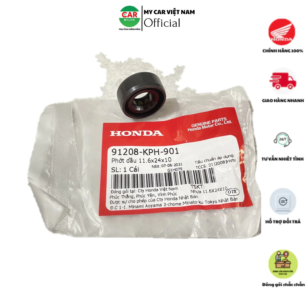 91208KPH901 ซีลน้ํามัน 11.6x24x10