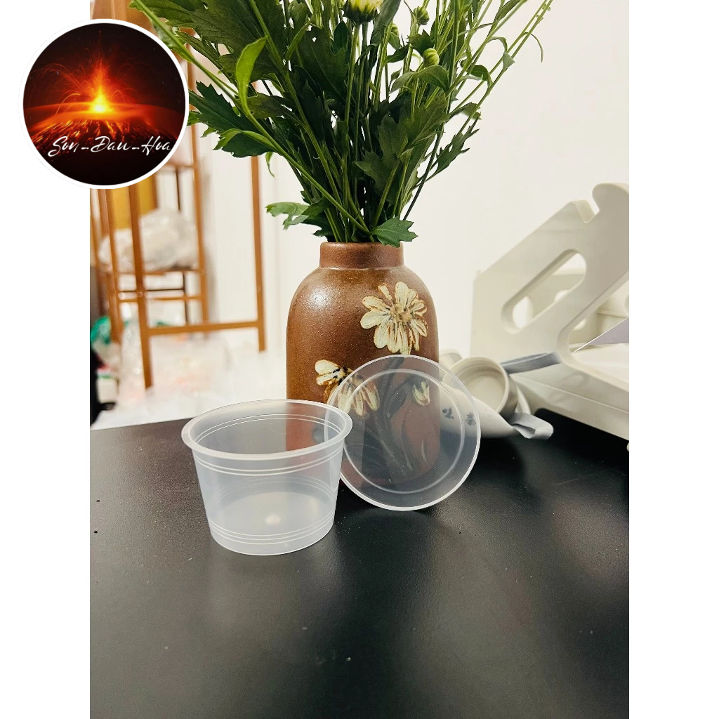 กล่องพลาสติก 100 มล. สําหรับ CARAMEN, PLAN, YOGURT...ชุด 25-50