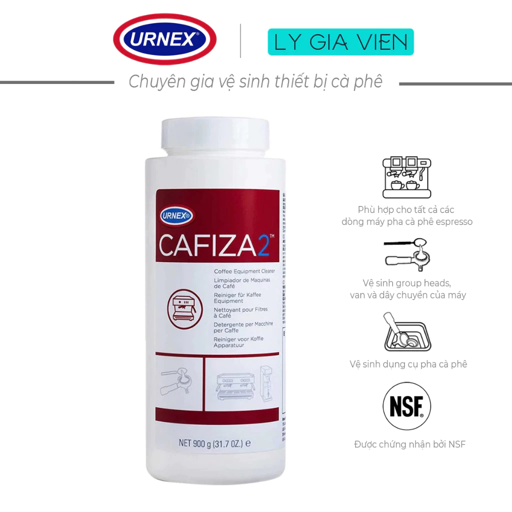 Urnex Cafiza 2 ผงทําความสะอาดเครื่องเอสเปรสโซ 900g ผลิตในอเมริกา