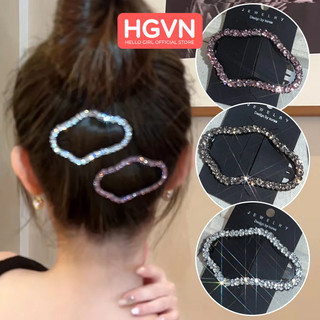 Kẹp tóc tách mái hình đám mây dễ thương đính kim cương nhận tạo lấp lánh cao cấp HGVN phong cách hàn quốc dành cho nữ