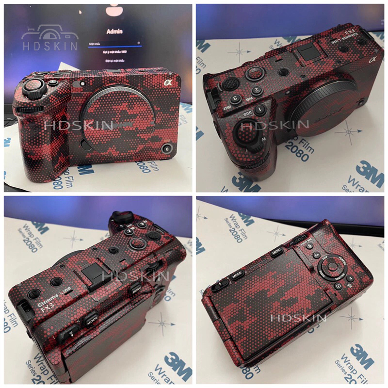 สติ๊กเกอร์ผิวนูน 3M 2080 สําหรับ Sony FX3/ FX30/ ZVE10 - HDSKIN