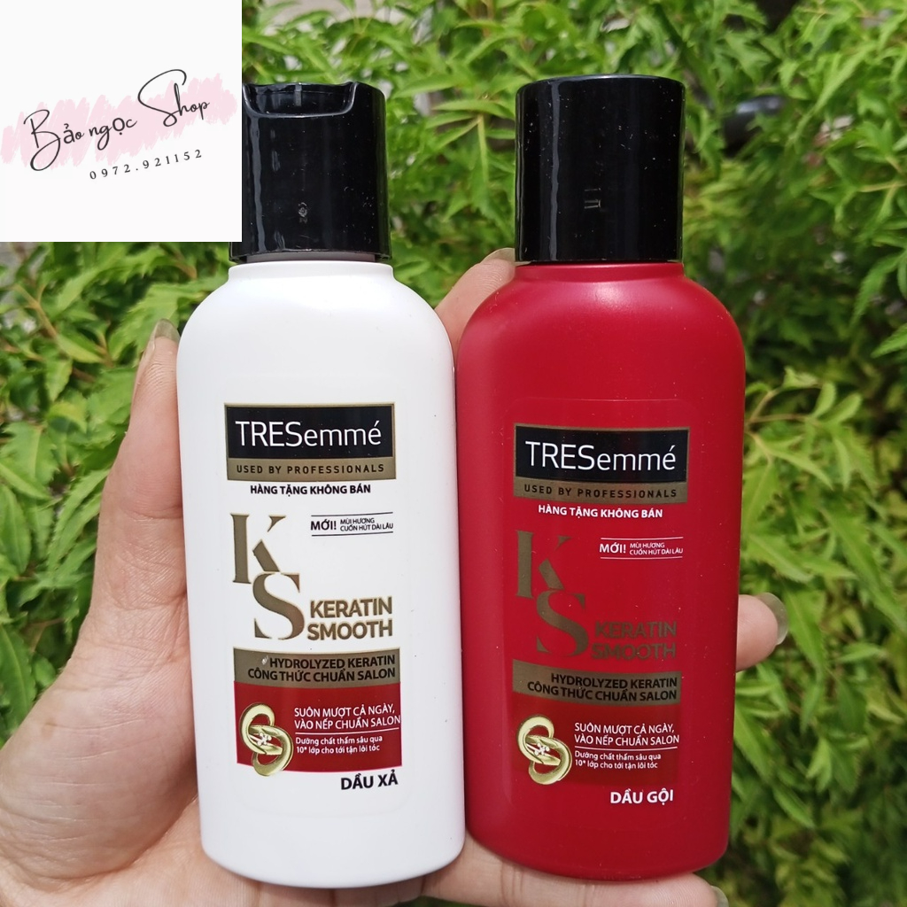 ฟรีถุงตาข ่ าย 1 ถุง - TRESemme Keratin Smooth Shampoo And Conditioner 70g