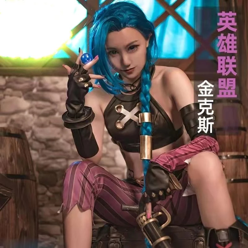 [Order 7-10 Ngày] Trang Phục Hoá Trang Cosplay Jinx Arcane (Liên Minh Huyền Thoại)(Cosplay)
