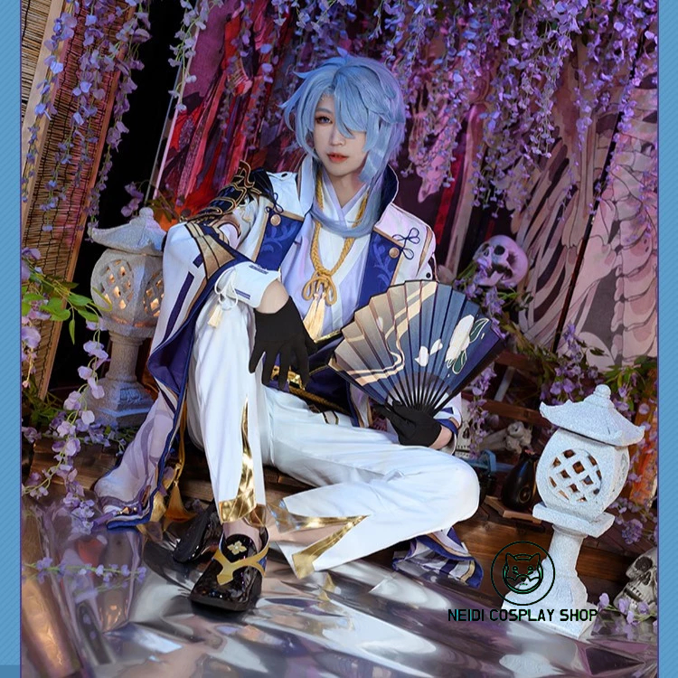 [Order 7-10 Ngày] Trang Phục Hoá Trang Cosplay Kamisato Ayato (Genshin Impact)(Cosplay)