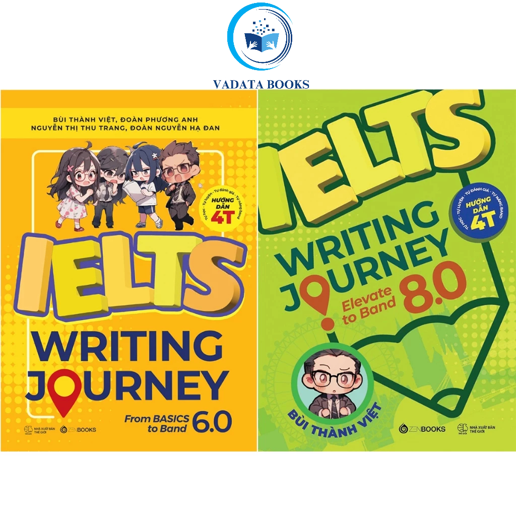 หนังสือ - Ielts Writing Journey จากพื้นฐานถึงวง 6.0 + IELTS Writing Journey Elevate To Band 8.0 (อุป