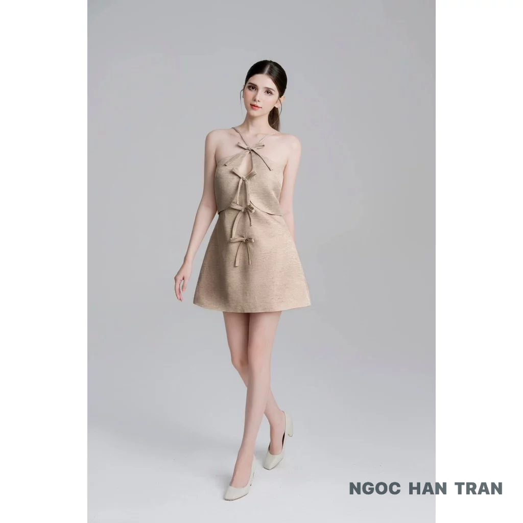 JOYCEE DRESS (เสื้อสายเดี่ยว 4 โบว์)