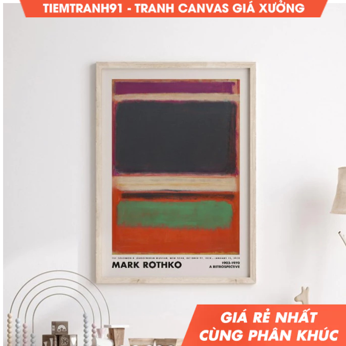 ภาพสีน้ํามัน, Mark Rothko Print, Minimalist Abstract Poster, Museum Wall Art, Abstract Printable Art