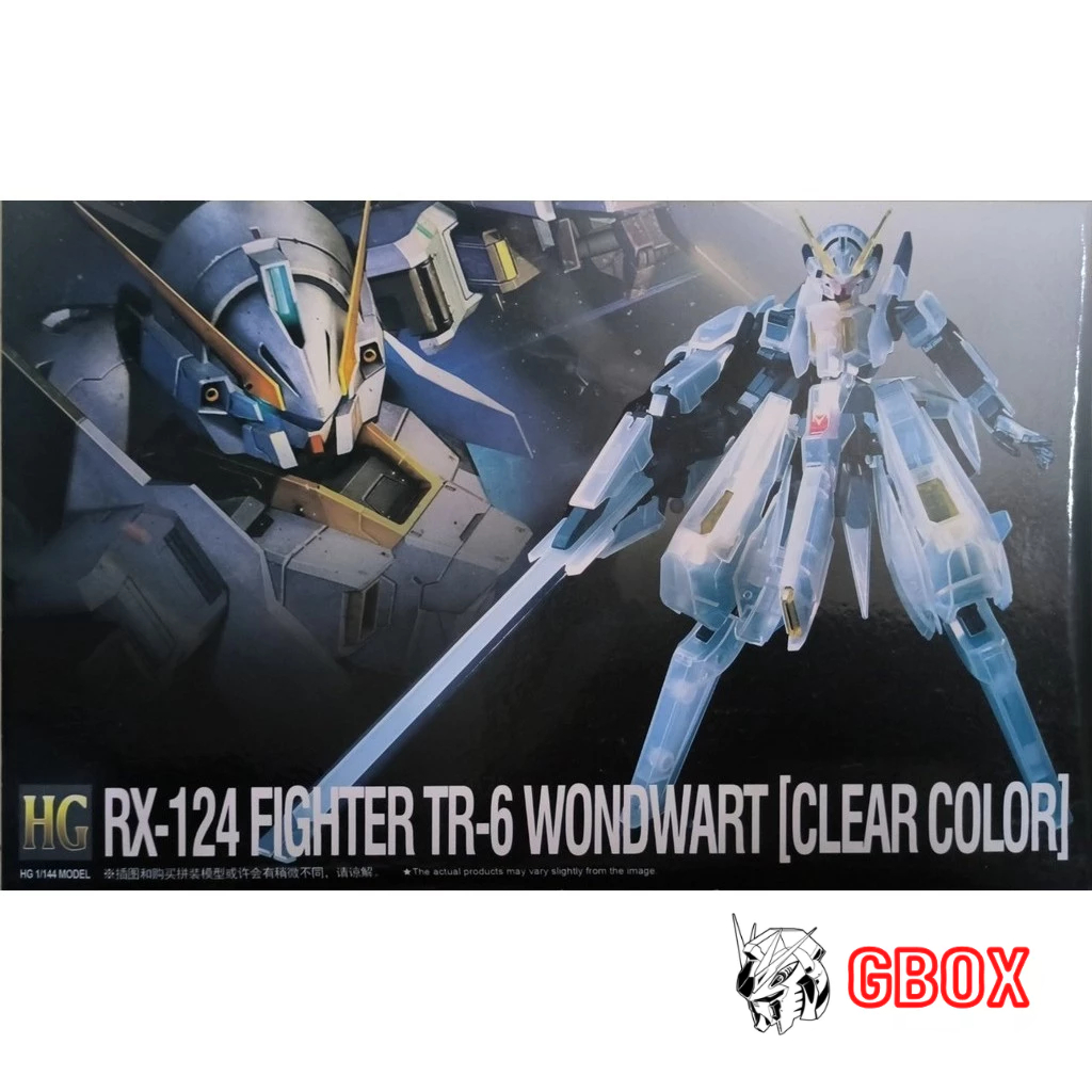 กันดั้ม HG RX-124 Woundwort Wondwart สีใส TR-6 TR6 Fighter HGUC พร้อมฐานรูปลอกประกอบพลาสติกรุ่น 1/14