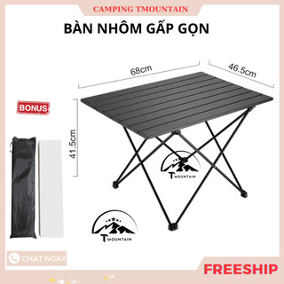 bàn camping gấp gọn dã ngoại,dã ngoại cắm trại ngoài trời hợp kim cacbon sơn tĩnh điện TMountain