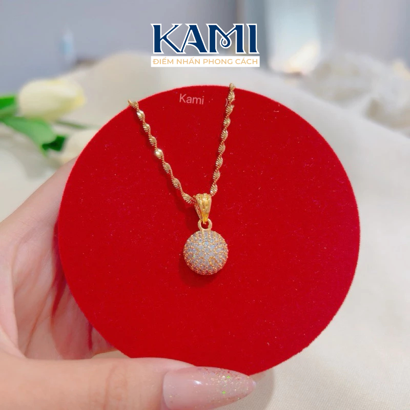 Kami DMC3 สร้อยคอก๋วยเตี๋ยวบิดมุกชุบทอง