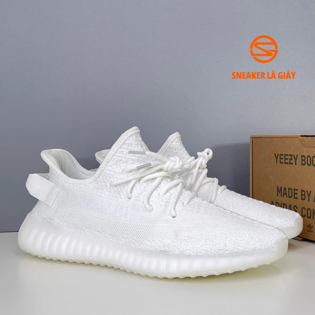 Yz350 v2 Cream White Boost Fullbox Compression Shoes - PREMIUM EDITION