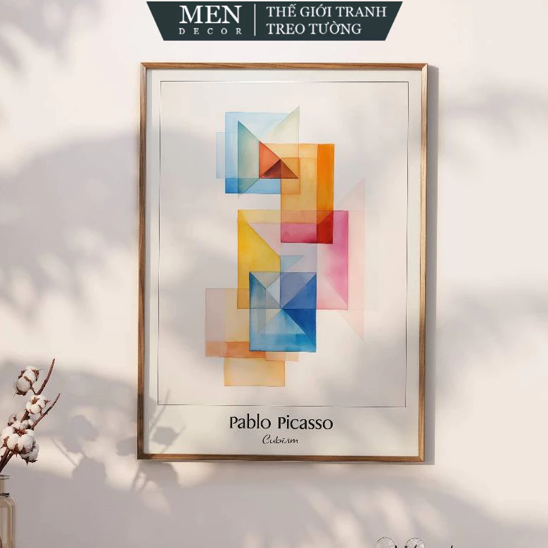 ภาพวาดติดผนัง ศิลปะ Cubism โดย Pablo Picasso พิมพ์ Picasso พิมพ์ขออัพออน มาพร้อมเล็บแขวนภาพ