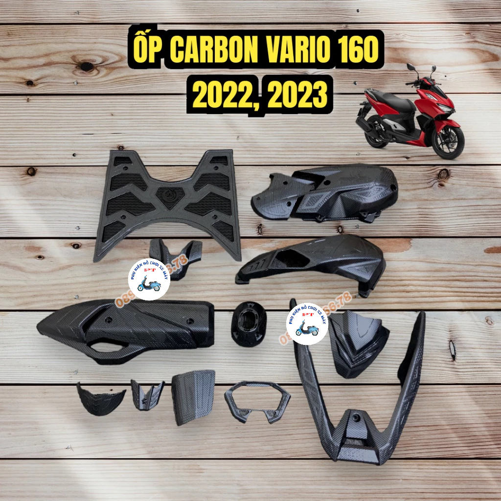 New Vario / Click 160 อุปกรณ์ตกแต่งรถยนต์ 2022, 2023 - คาร์บอน