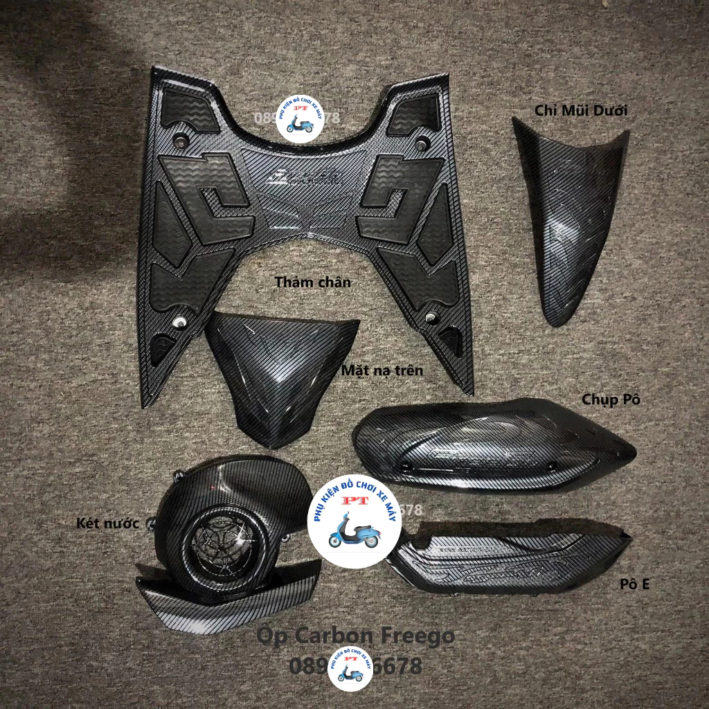 ฝาครอบคาร์บอนสําหรับ Yamaha Freego 2019, 2020, 2021, 2022 (Mio Gravis Carbon Garnish)