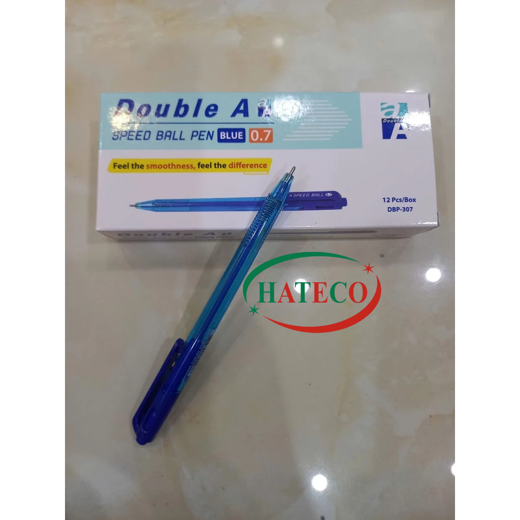 1 ปากกาลูกลื่น Double A SPEED BALL 0.5 มม. SUPER SMOOTH NIB INDIA PEN