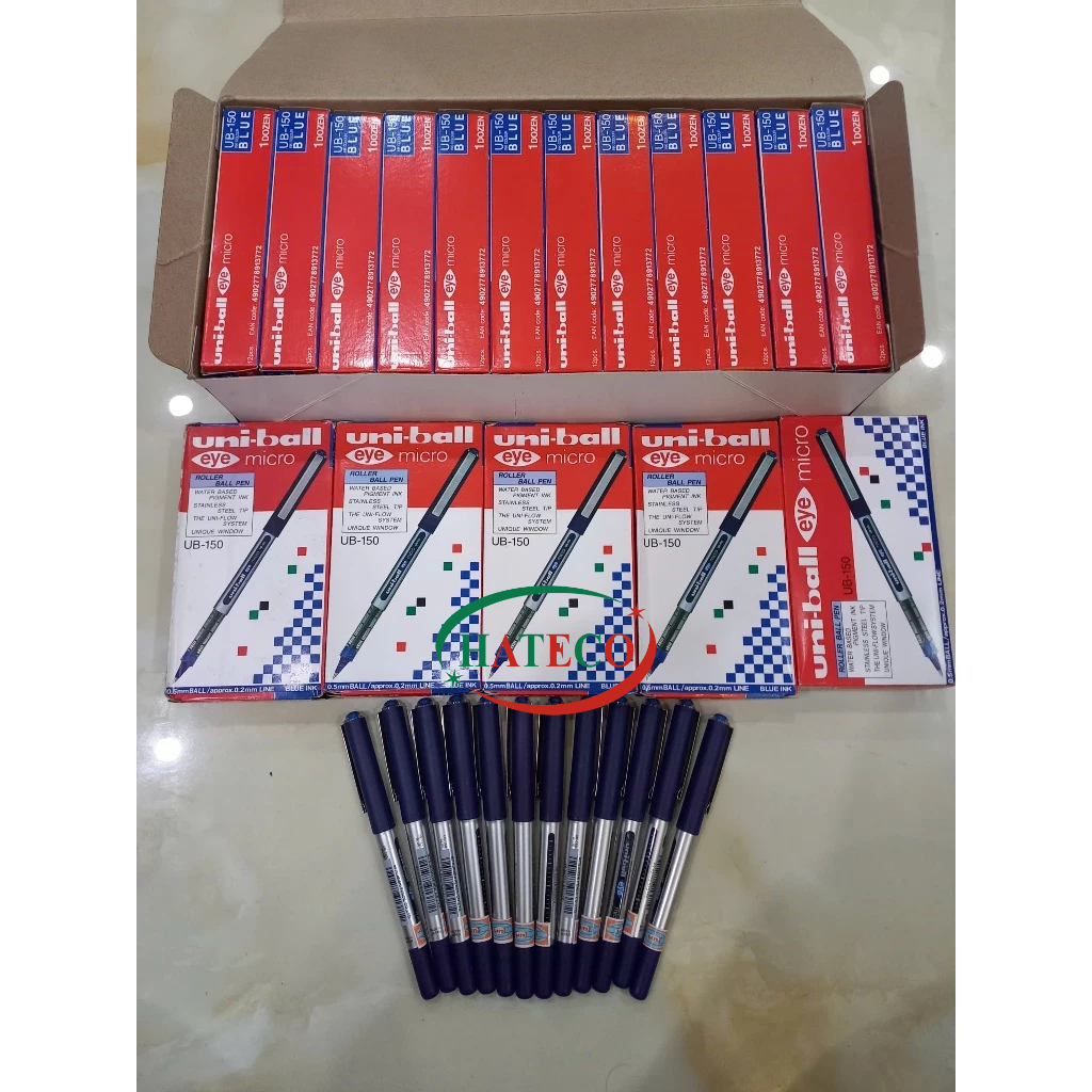 Uni pen UB150 GREEN, จังหวะ 0.5 - ปากกา Uni - ปากกาหมึกเหลว - ปากกาลายเซ็น _ การเขียน UB 150