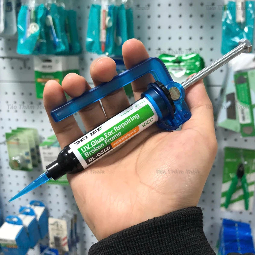 กาวยูวีรองรับเฟรม Pasting, ปุ่ม Relife RL-035D พร้อมที่จับปั๊ม