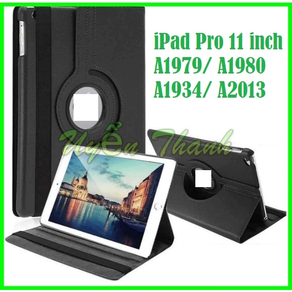 เคสหนังหมุนได้ 360 สําหรับ iPad Pro 11 นิ้ว A1979/ A1980/ A1934/ A2013