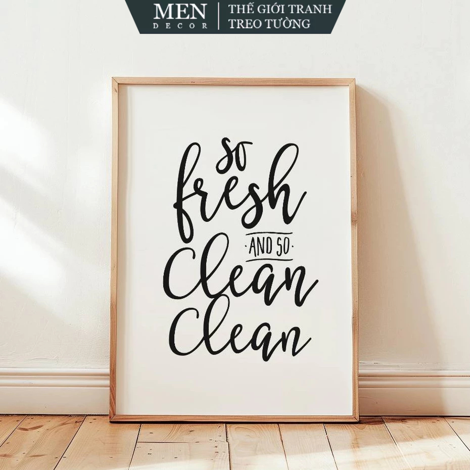 ภาพวาดติดผนัง So Fresh and So Clean Clean Post, ห้องน้ําตลก, ศิลปะผนังโต๊ะ, ศิลปะห้องน้ํา, ศิลปะห้อง
