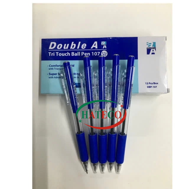 ปากกาลูกลื่น DoubleA Thailand Tri Touch 0.7mm (กล่องคอมโบ 12 ด้าม)
