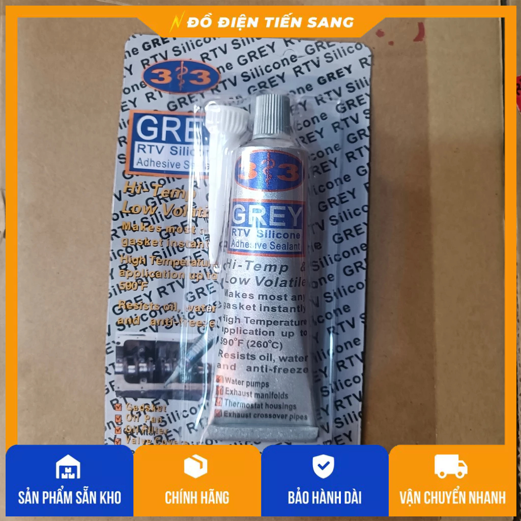 กาวยาแนวทนอุณหภูมิสูง 750F สีเทา (85g)