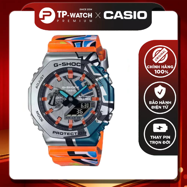 ของแท้ Casio G-Shock GM-2100SS-1A Grati Mens Watch - GM-2100SS-1ADR Carbon Core