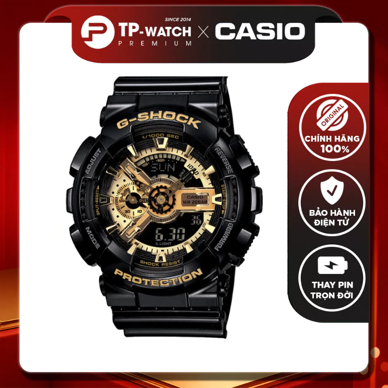 Casio G-Shock GA-110GB-1A นาฬิกาข้อมือผู้ชายสายพลาสติก - GA-110GB-1ADR