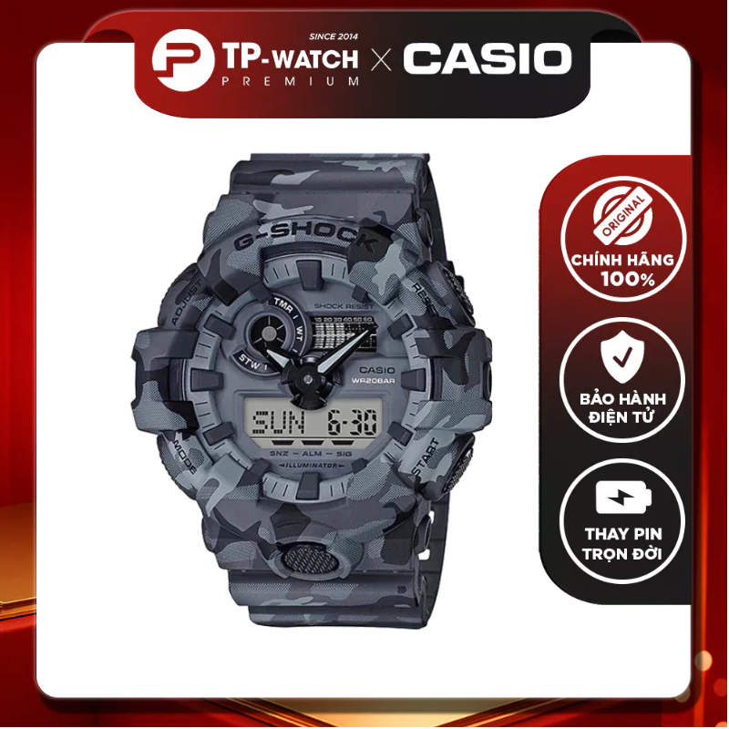 Casio G-Shock GA-700CM-8A นาฬิกาข้อมือผู้ชายสายพลาสติก - GA-700CM-8ADR