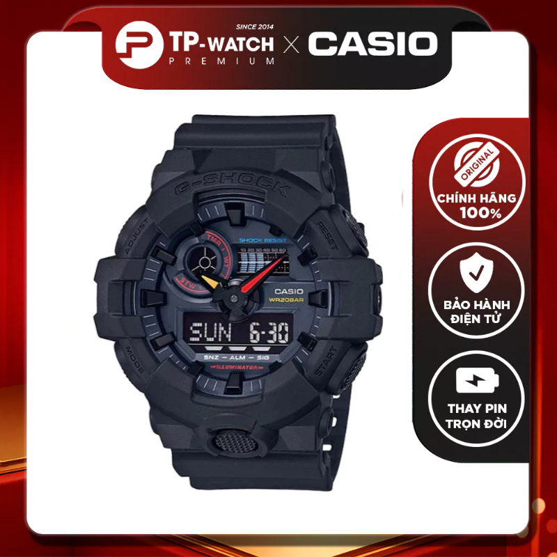 Casio G-Shock GA-700BMC-1A นาฬิกาข้อมือผู้ชายสายพลาสติก - GA-700BMC-1ADR