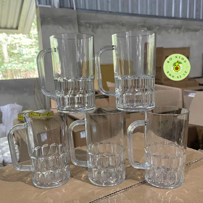 Combo of 3-5 Meka Plastic French Beer Cups 400ml Viet Nhat 6365 Super Nice Cups and Drinking Cups