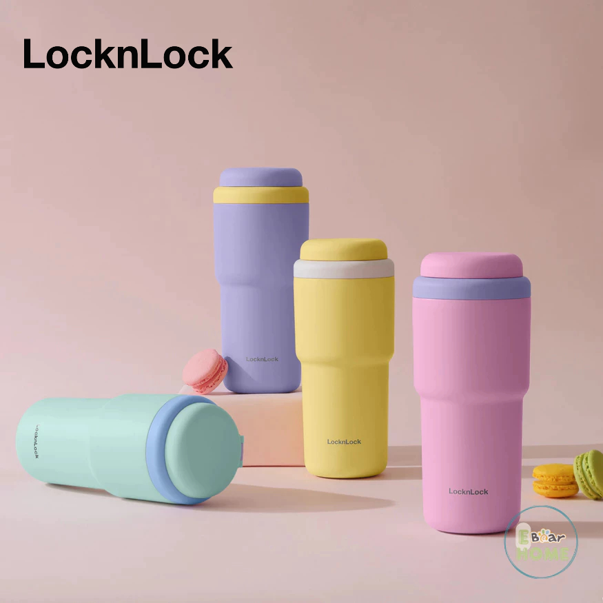 Lock&Lock Daily Macaron Tumbler LHC3292 480ml 316L สแตนเลส - Ebearhome