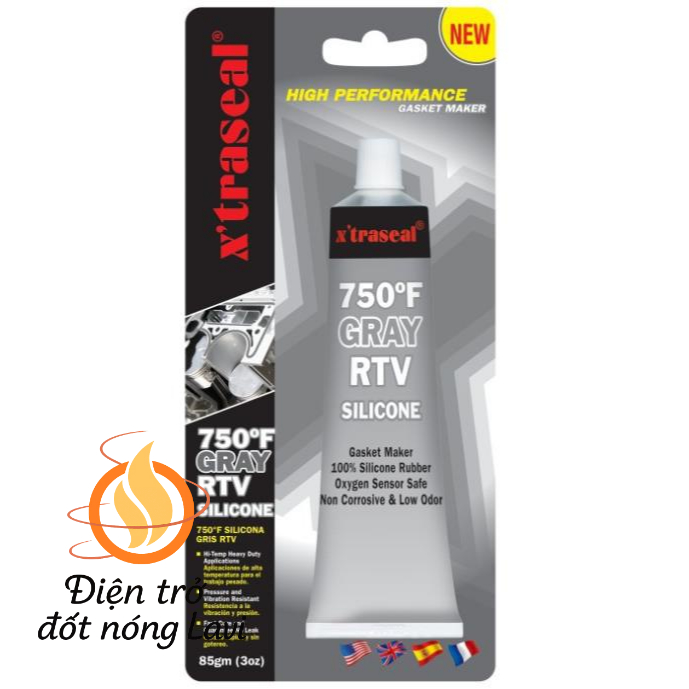 กาวยาแนวทนอุณหภูมิสูง 750F สีเทา (85g)