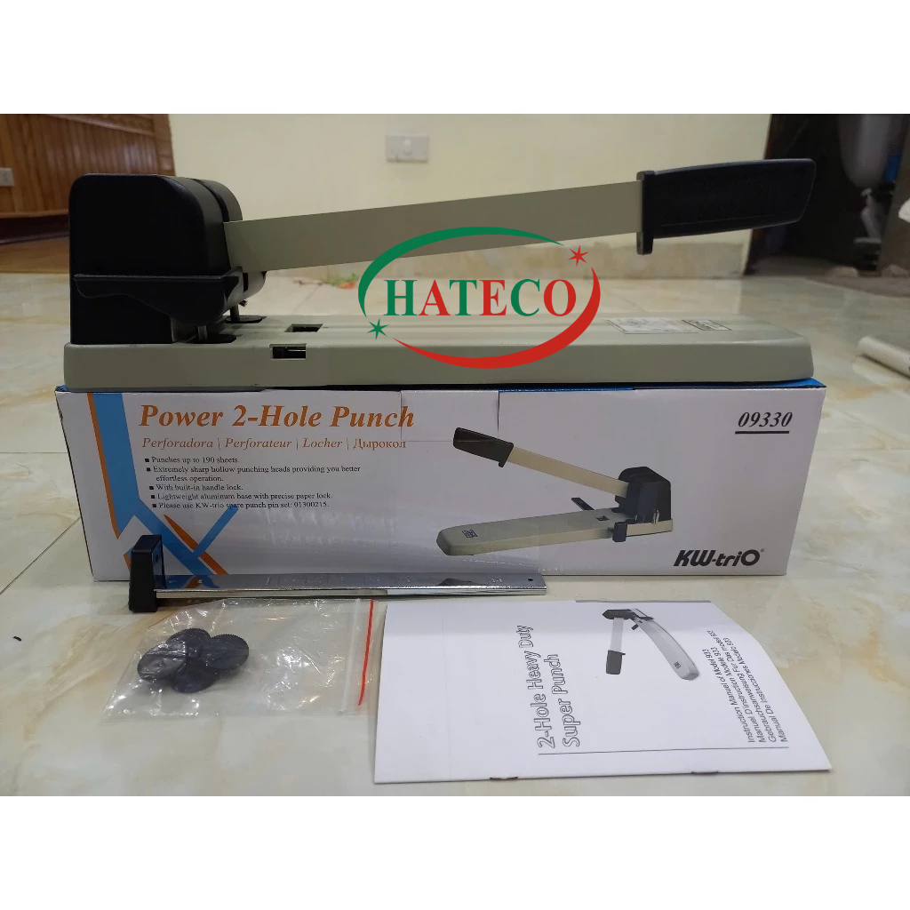 เครื่องเจาะรู KW Trio 9330 190 แผ่น - เครื่องเจาะรู Trio - เครื่องเจาะรู KW 2 รู - TriO 09550 GENUIN