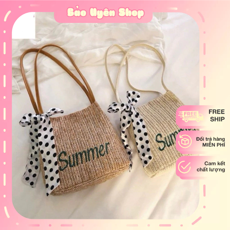 Summer Hot Trend ปัก Sedge Beach Bag - Summer Beach Bag