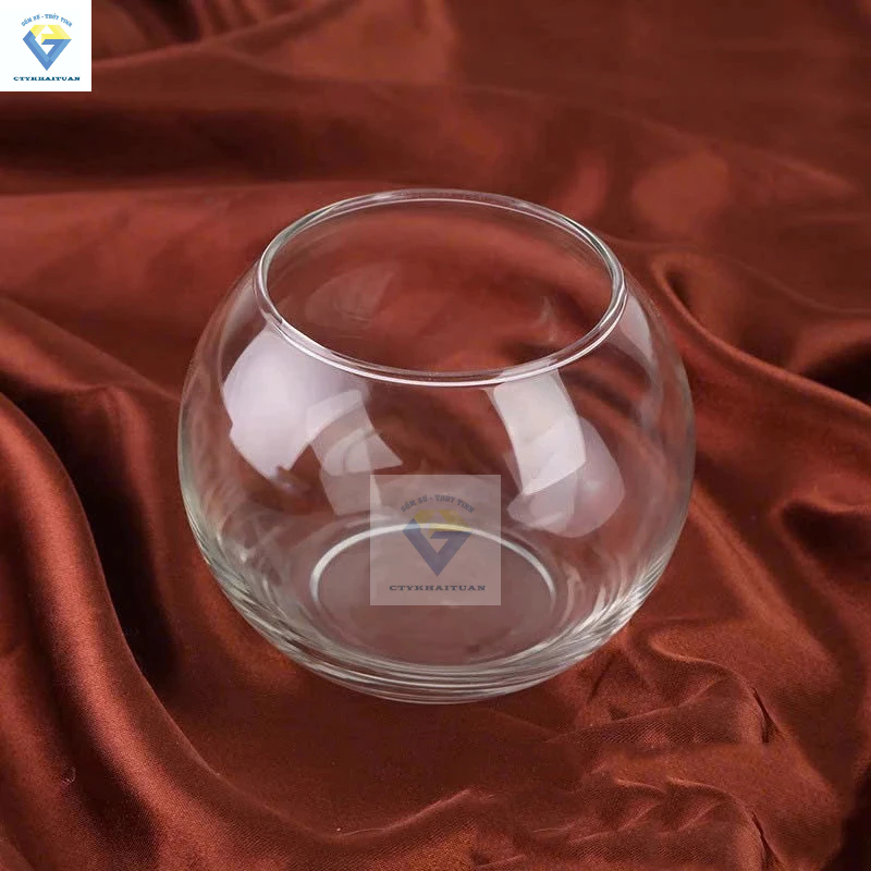 T07 ตู้ปลาตู้ปลาแก้ว D10cm x H8cm