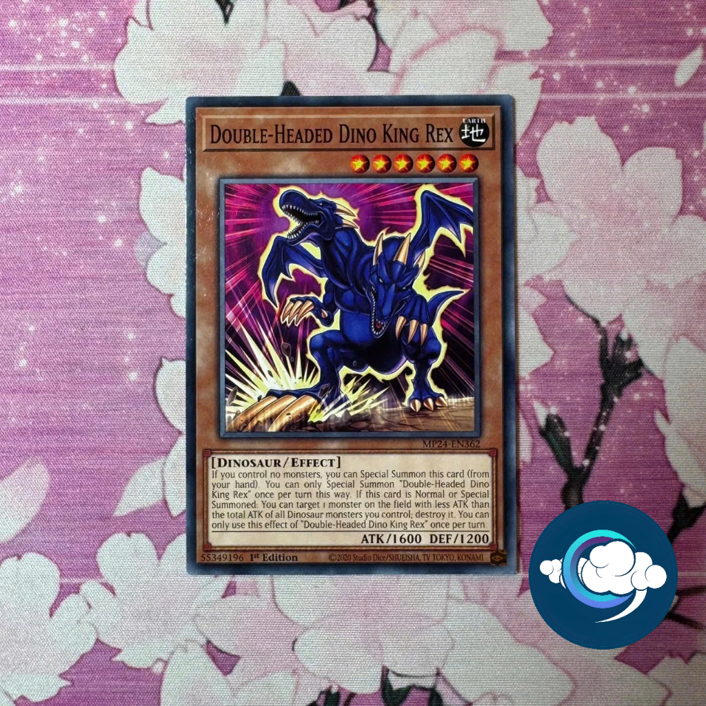 YugiOh! การ์ดเกม ( UK ) - MP24-EN362; Dino King Rexสองหัว; C