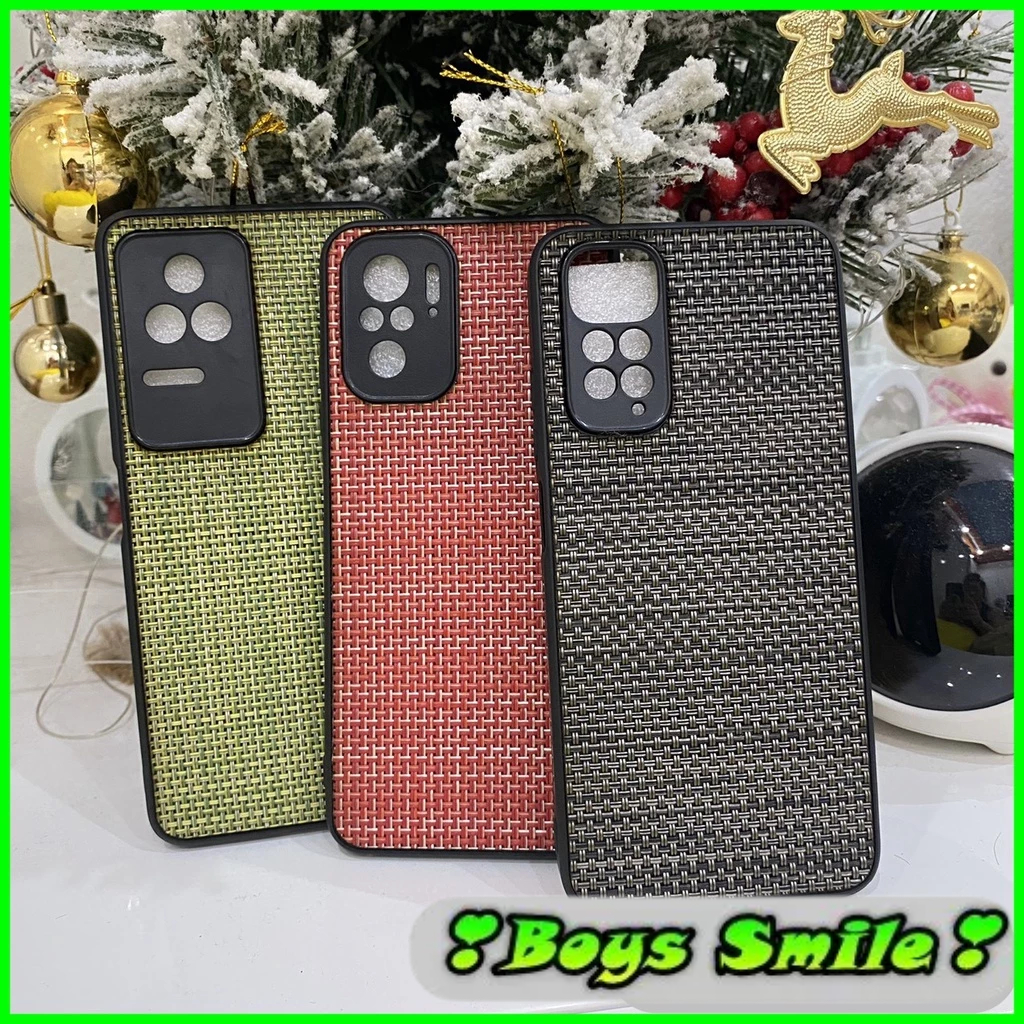 เคสผ้าหวายเทียมสําหรับRealme 5/5i/6i Realme Q / 5 Pro Realme 3 Pro /x lite Realme X X2 X2 Pro C1 C2 