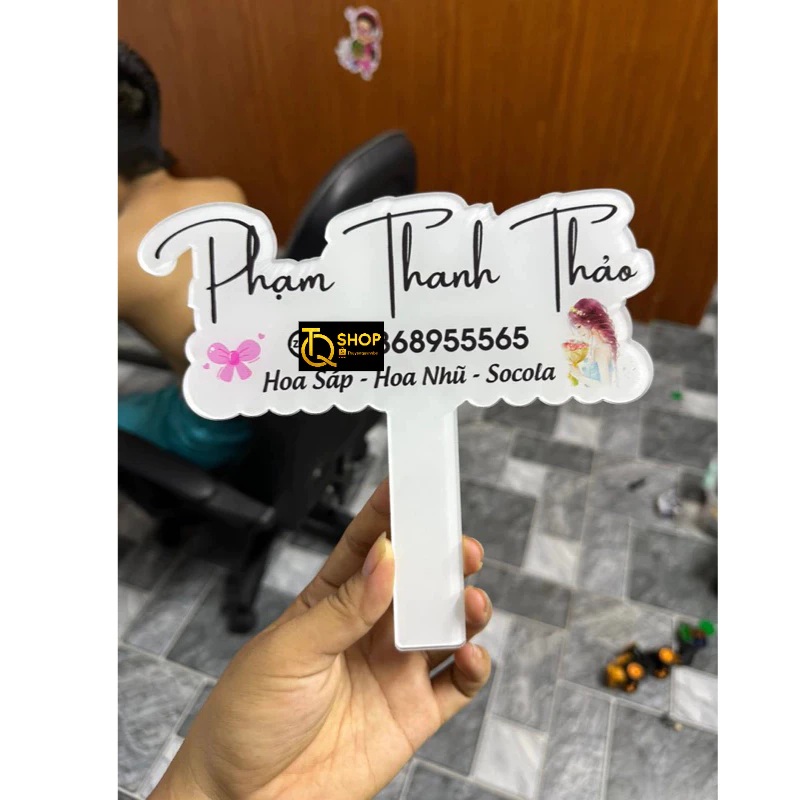 (ใหม่) บอร์ด Mica Hastag พิมพ์ UV/ บอร์ดขาย ออกแบบตามคําขอ